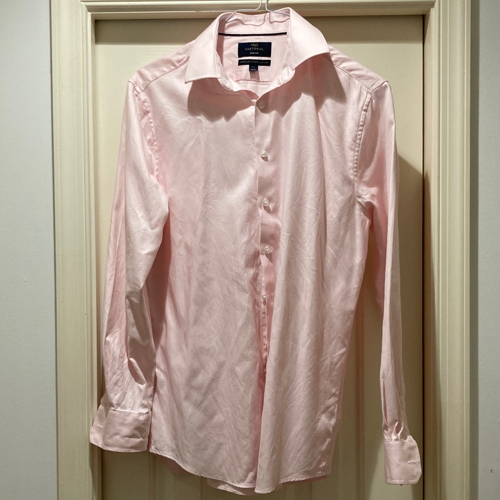 Men's Marks & Spencer M&S SARTORIAL Slim Fit Cotton Shirt - New without Tag